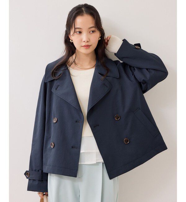 VIS「【美得】ペプラムオーガンジードッキングニットプルオーバー」|ニット・セーター|