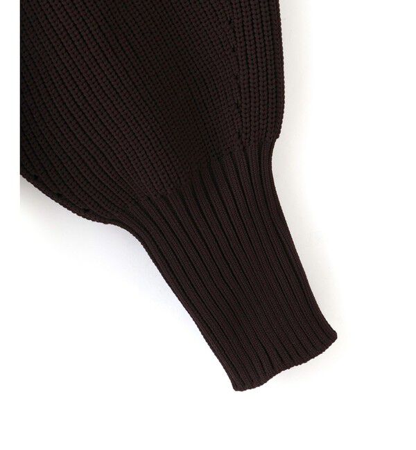 ADAM ET ROPE'「【WEB限定】ペプラムコンビニットカーディガン」|カーディガン|