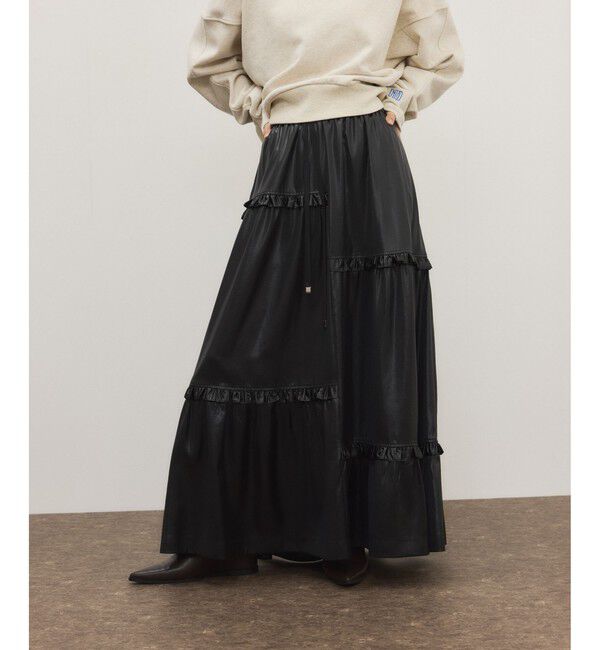 ADAM ET ROPE'「ミニフリルボリュームギャザースカート」|スカート|