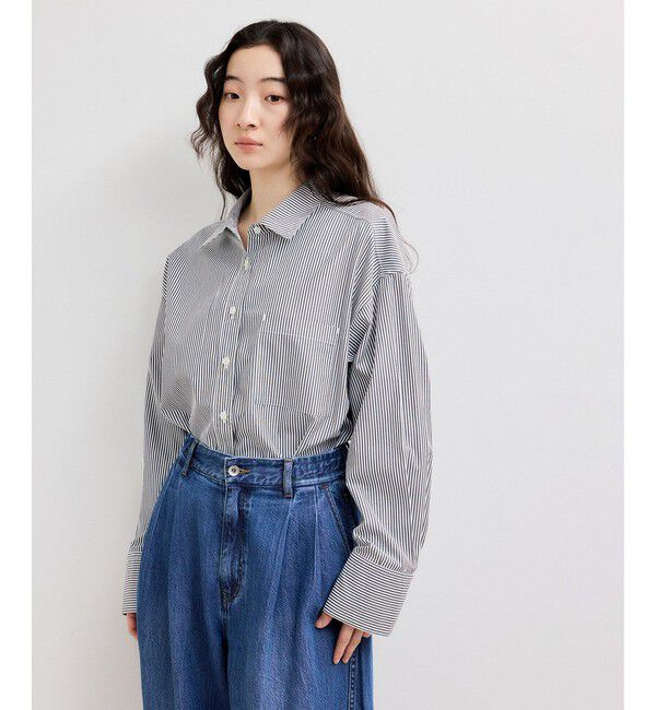 ADAM ET ROPE'「【WEB限定】ブロードカラーシャツ」|シャツ・ブラウス|