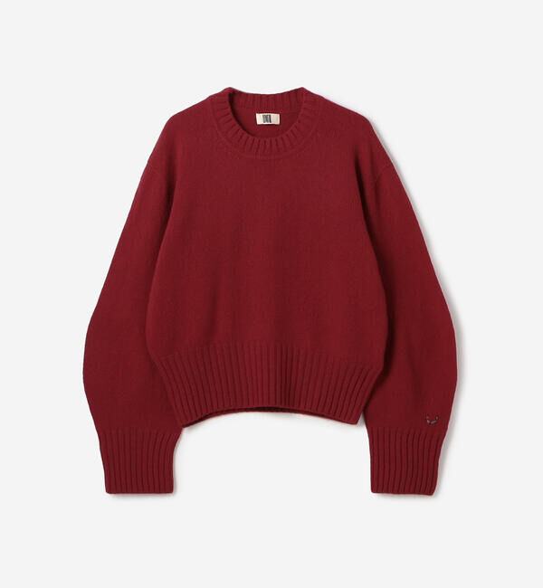 UNFIL「UNFIL | ラムズウール クルーネックニットプルオーバー WOMEN」|ニット・セーター|