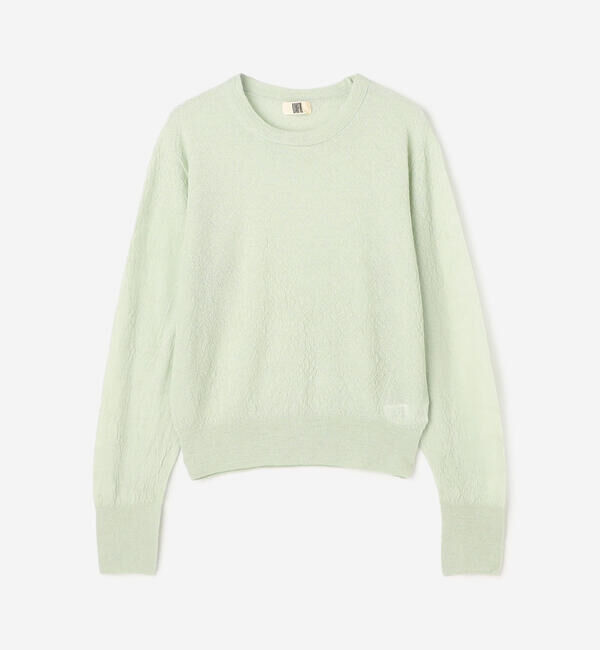 UNFIL「UNFIL | ロイヤルベビーアルパカ ニットプルオーバー WOMEN」|ニット・セーター|GREEN系1