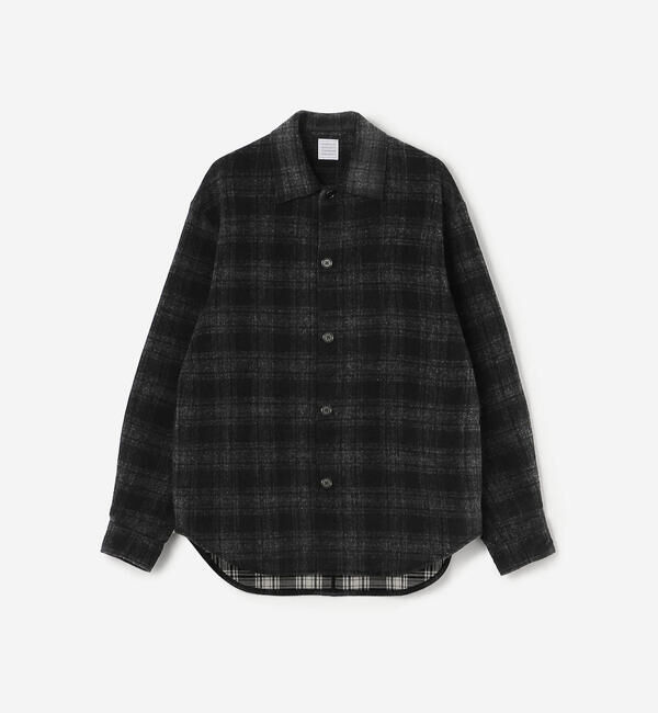  「GOOD PEOPLE GOOD STITCHING GOOD PRODUCT | タータンチェック オーバーシャツジャケット MEN<br>」|シャツ・ブラウス|BLACK