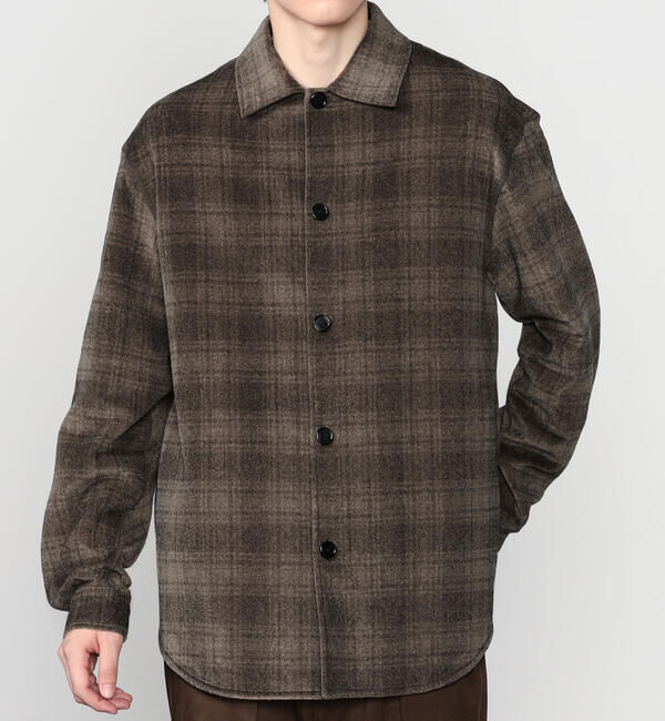  「GOOD PEOPLE GOOD STITCHING GOOD PRODUCT | タータンチェック オーバーシャツジャケット MEN<br>」|シャツ・ブラウス|GREY系1