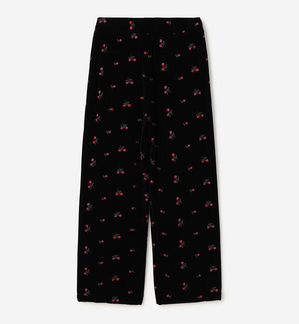  「TICCA | 〈別注〉 フラワーエンブロイダリー ベロアパンツ WOMEN」|チノ|