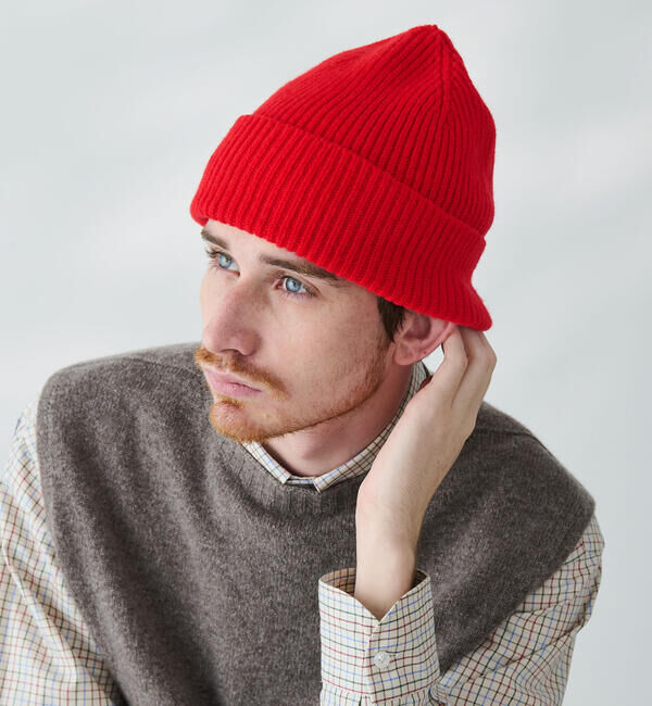  「MACKIE | ウール リブニットビーニー UNISEX」|ニット帽|