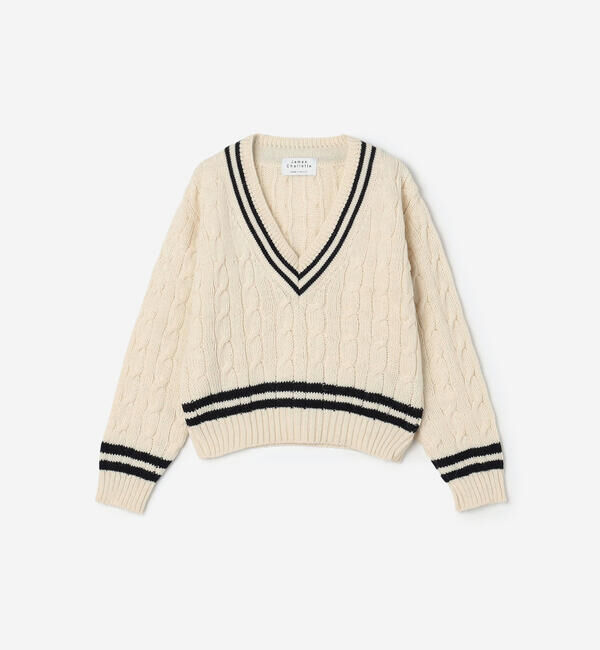  「James Charlotte | 〈別注〉 Vネック チルデンニットプルオーバー WOMEN」|ニット・セーター|