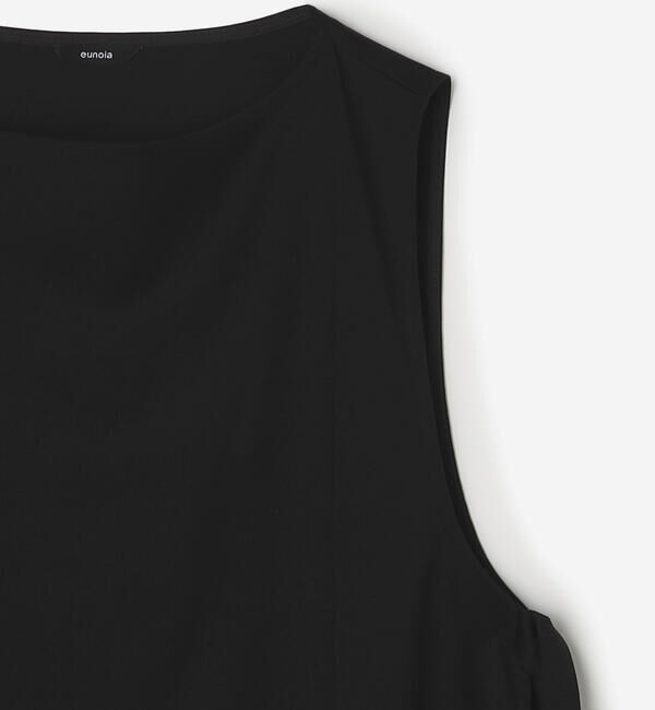  「eunoia | サイドオープン ロングベスト WOMEN」|ダウンベスト・ベスト|