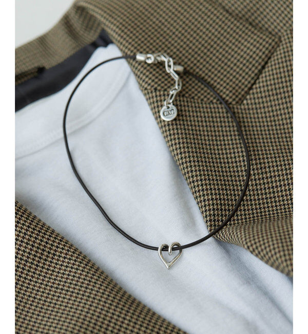  「【CXC】ハートレザーネックレス」|リング|