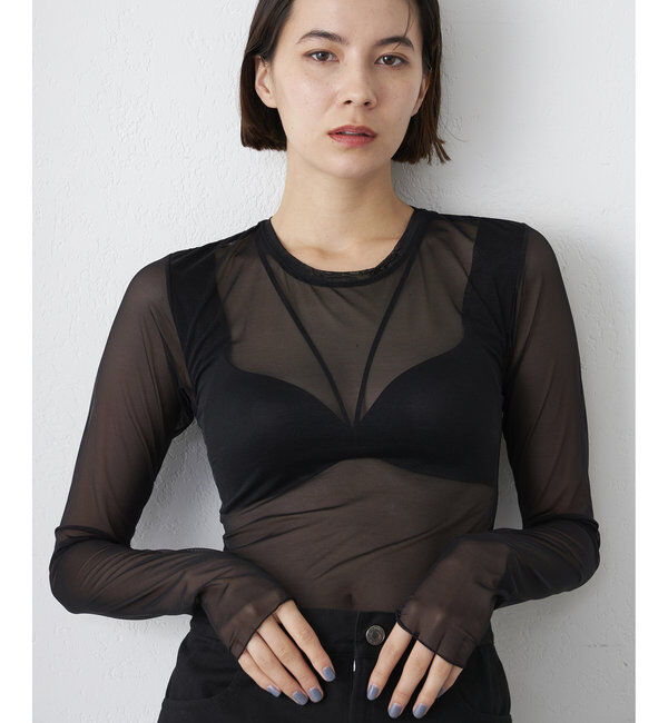  「【NICENICE MOMENT】MESH LS SHELL」|インナー|