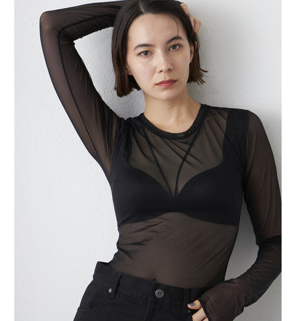  「【NICENICE MOMENT】MESH LS SHELL」|インナー|