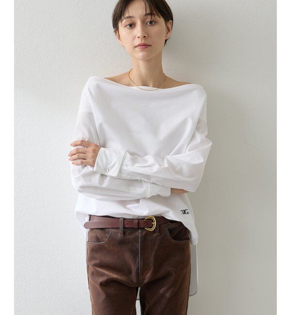  「ブロードオフショルダーブラウス」|シャツ・ブラウス|