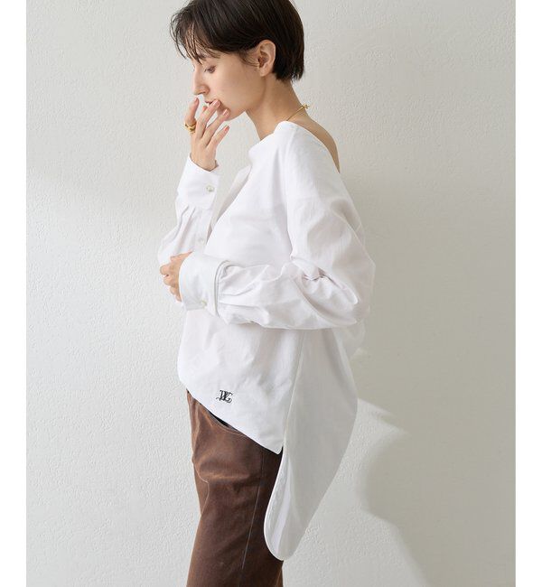  「ブロードオフショルダーブラウス」|シャツ・ブラウス|