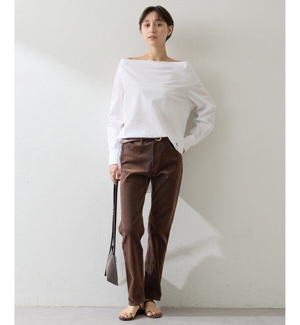  「ブロードオフショルダーブラウス」|シャツ・ブラウス|