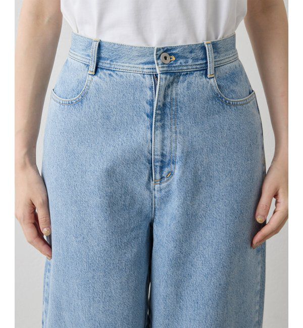 THE PAUSE「【THE PAUSE】ハイウエストカーブデニムパンツ」|チノ|