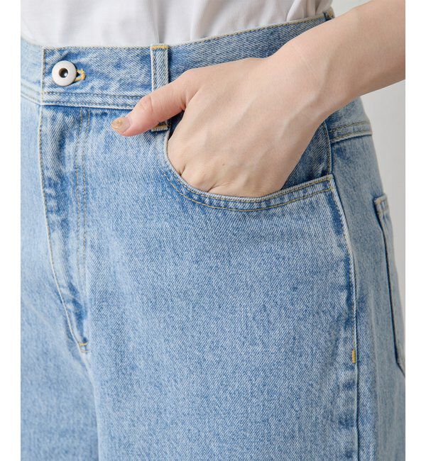 THE PAUSE「【THE PAUSE】ハイウエストカーブデニムパンツ」|チノ|