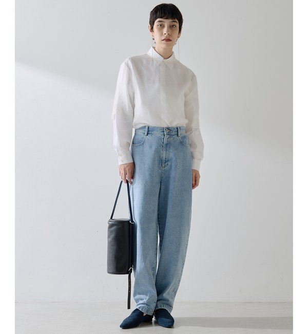 THE PAUSE「【THE PAUSE】ハイウエストカーブデニムパンツ」|チノ|