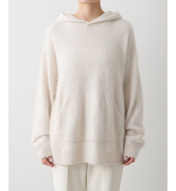 THE PAUSE「【THE PAUSE】ファーニットフーディープルオーバー」|ニット・セーター|