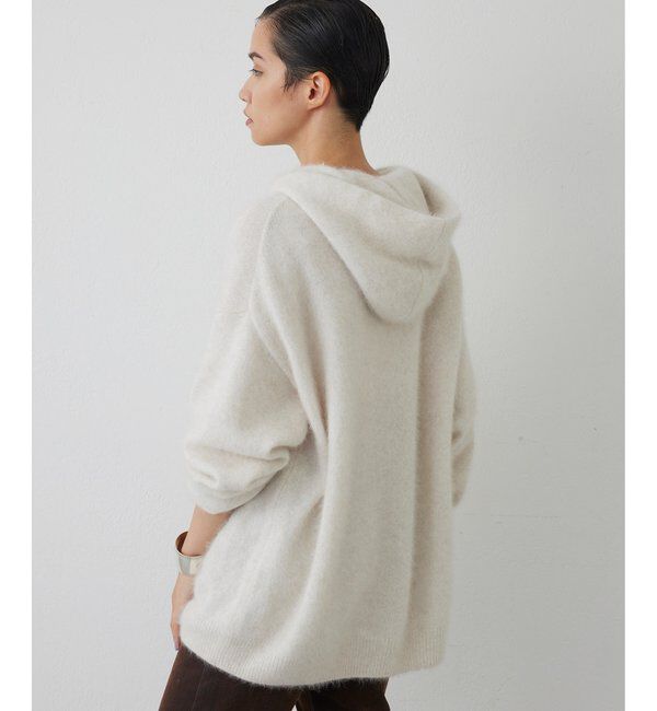 THE PAUSE「【THE PAUSE】ファーニットフーディープルオーバー」|ニット・セーター|