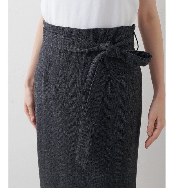  「ウールベルト付スカート」|スカート|