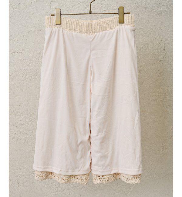  「ハンドクロシェハーフパンツ」|チノ|