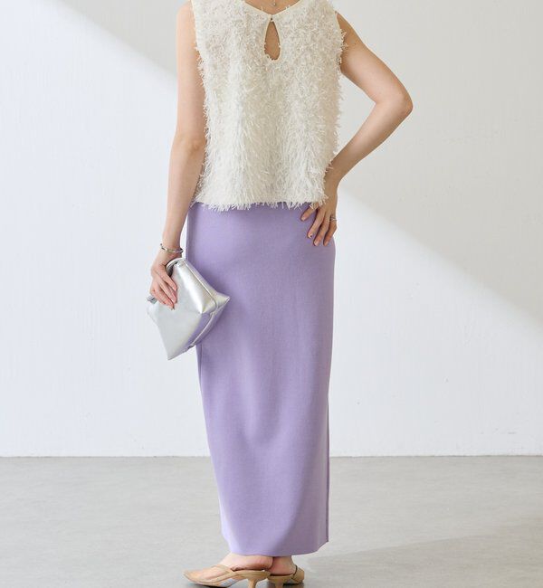  「【前後2WAY】センターボタンニットスカート」|スカート|