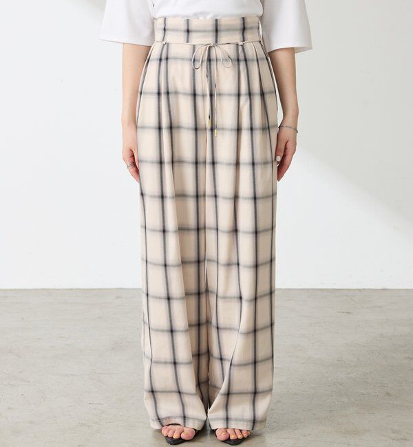 「チェックタックパンツ」|チノ|
