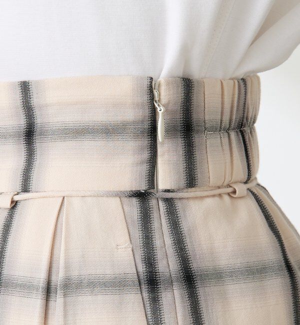  「チェックタックパンツ」|チノ|