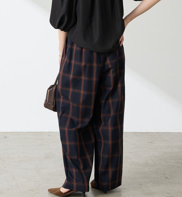  「チェックタックパンツ」|チノ|