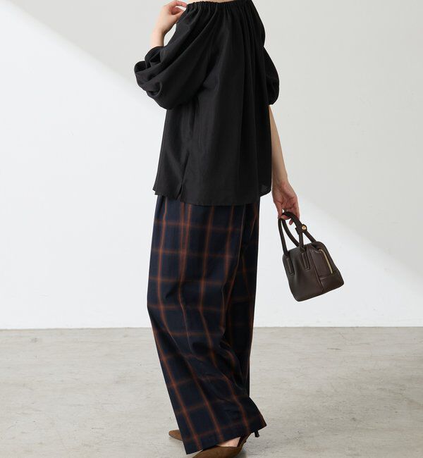  「チェックタックパンツ」|チノ|