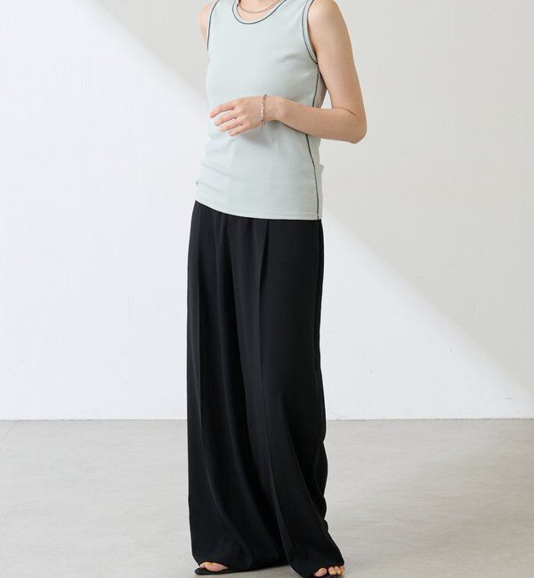  「シアーパイピングタンクトップ」|Tシャツ・カットソー|