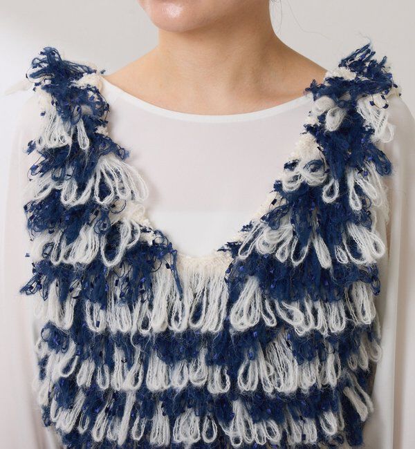  「クロップドニットベスト」|ニット・セーター|