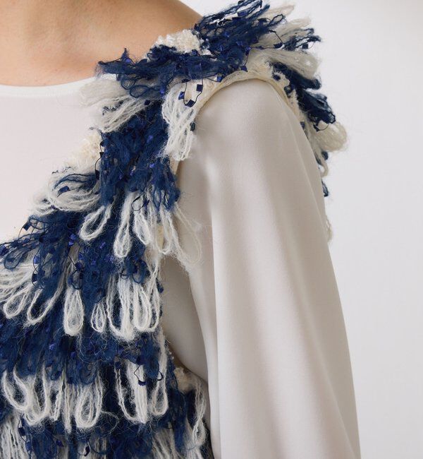  「クロップドニットベスト」|ニット・セーター|