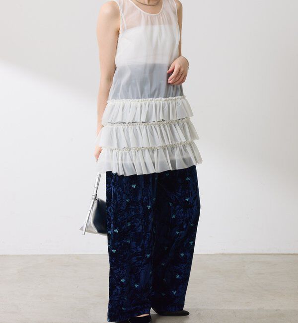  「	オーガンジーティアードチュニック」|シャツ・ブラウス|