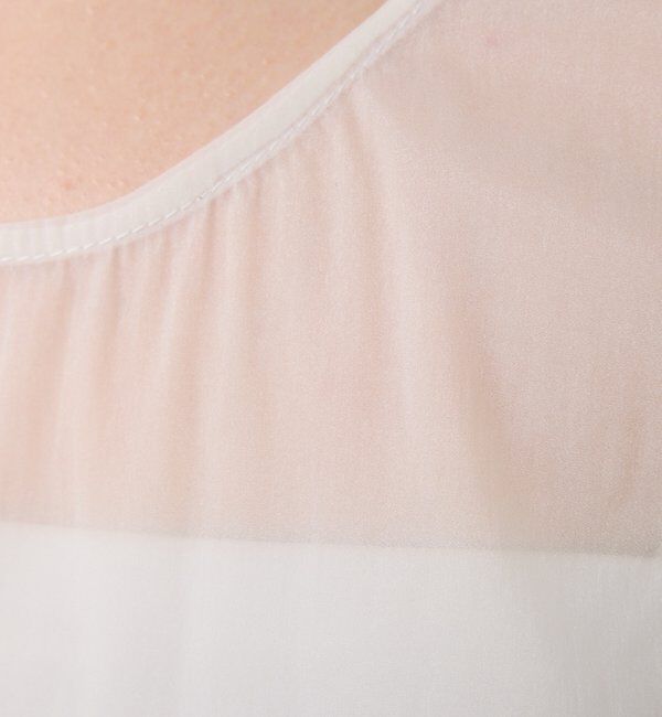  「	オーガンジーティアードチュニック」|シャツ・ブラウス|