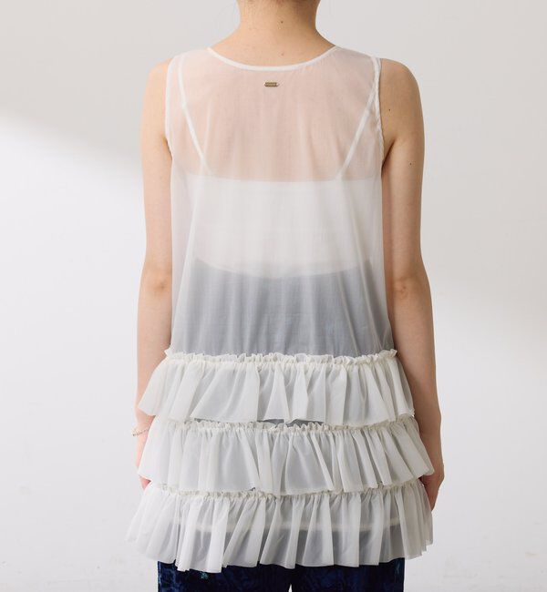  「	オーガンジーティアードチュニック」|シャツ・ブラウス|