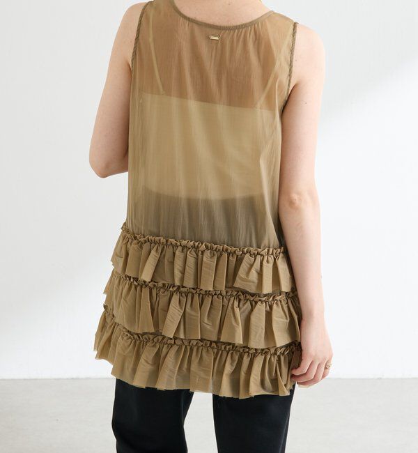  「	オーガンジーティアードチュニック」|シャツ・ブラウス|