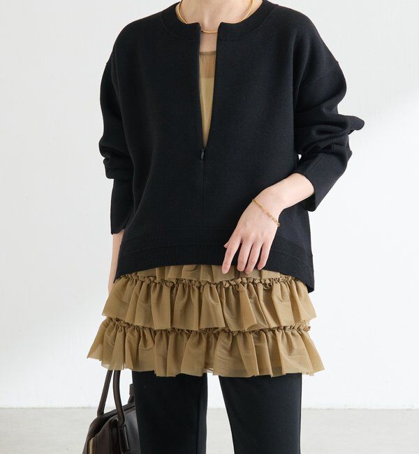  「	オーガンジーティアードチュニック」|シャツ・ブラウス|