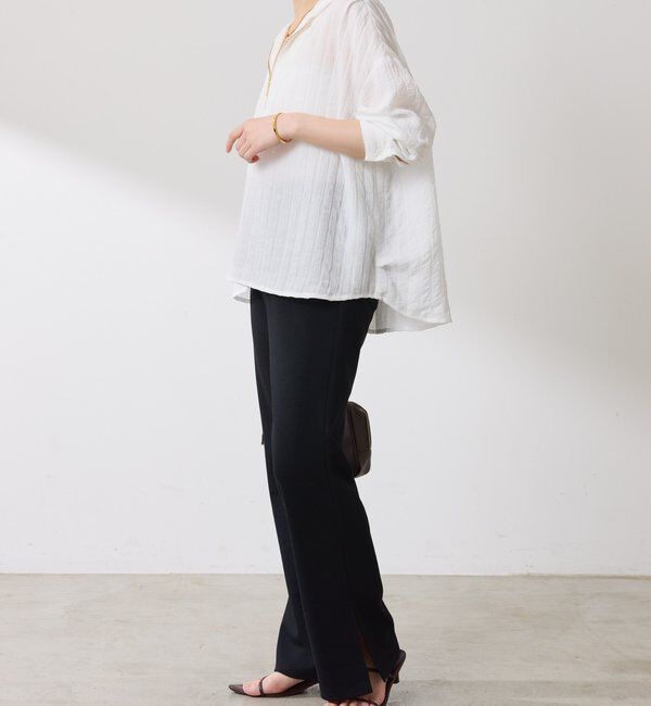  「【ロングシーズン活躍◎】シアークレープパーカー」|シャツ・ブラウス|