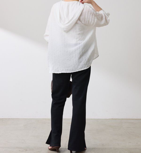  「【ロングシーズン活躍◎】シアークレープパーカー」|シャツ・ブラウス|