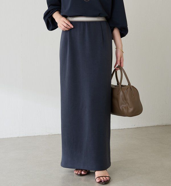  「ロゴベルトIラインスカート」|スカート|ネイビー
