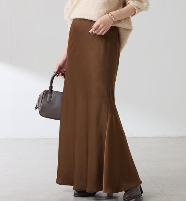  「【IDE監修大きめサイズ/WEB限定リバイバル】サテンマーメイドスカート」|スカート|