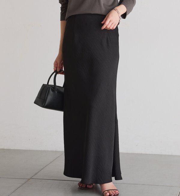  「【IDE監修大きめサイズ/WEB限定リバイバル】サテンマーメイドスカート」|スカート|