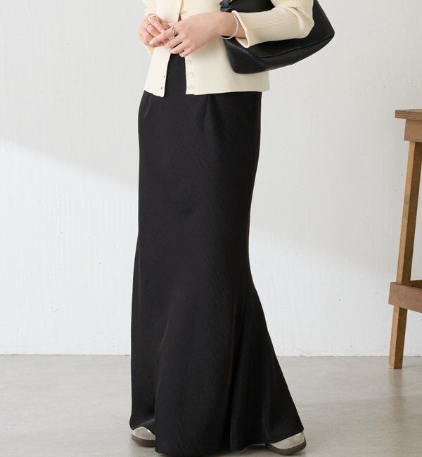  「【IDE監修大きめサイズ/WEB限定リバイバル】サテンマーメイドスカート」|スカート|