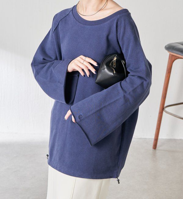  「Q.anosオーバースウェット」|Tシャツ・カットソー|ブルー