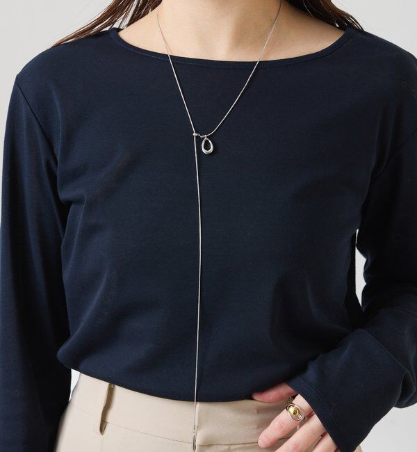  「【PAPILLONNER/パピヨネ】オーバルスライド2WAYネックレス」|リング|シルバー