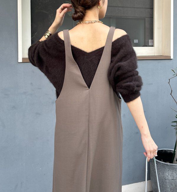  「【新色追加/前後2WAYで着られる】深Vワンピース」|ワンピース|