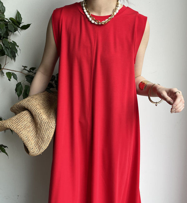  「シルケットスムースフレアカットワンピース」|ワンピース|