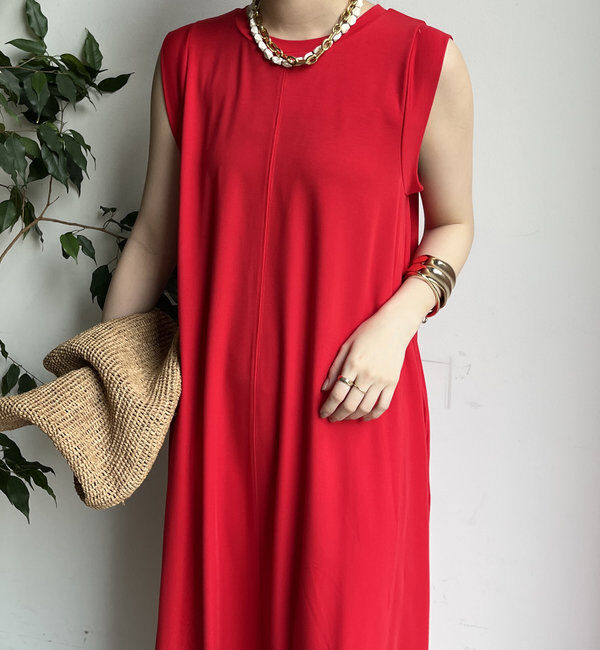  「シルケットスムースフレアカットワンピース」|ワンピース|