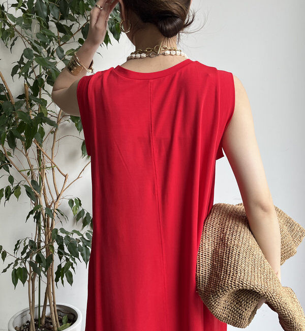  「シルケットスムースフレアカットワンピース」|ワンピース|